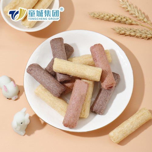 OEM filling Baby Grain Crisp roll snacks with different flavors