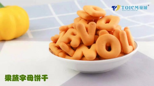 Hot selling Vegetable And Fruit Letter shape Biscuit with factory price .