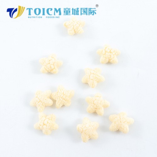 OEM baby rice puffs with star shape