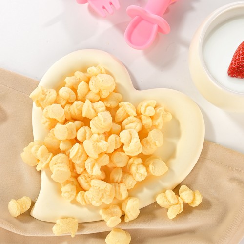 Halal Certified Cheese Puff snacks Popcorn shape Puff for Children