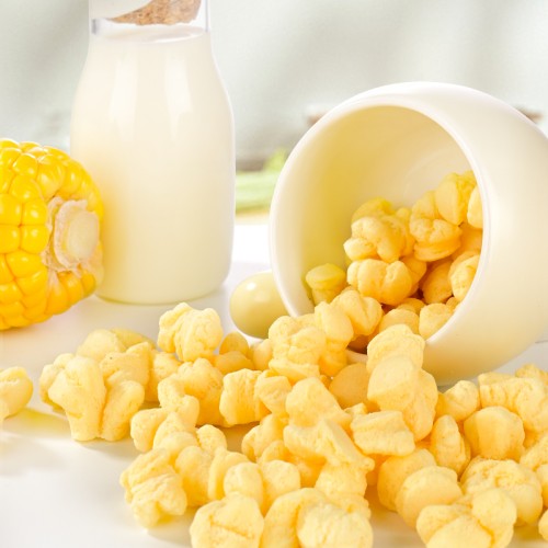 Halal Certified Cheese Puff snacks Popcorn shape Puff for Children