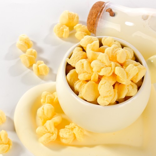 Halal Certified Cheese Puff snacks Popcorn shape Puff for Children