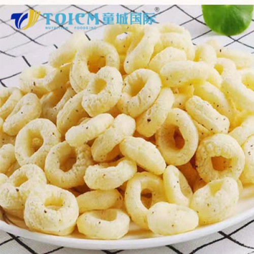 OEM service Chia Seed Round Rice Puffs with High Quality
