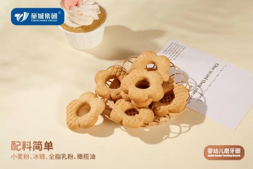 2022 New products Baby Flower Shape teething biscuit for 6+Months