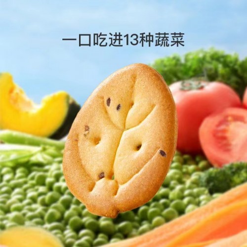 2024 New Product Baby Vegetable Biscuit Snack with 13 kinds of vegetables for 6+Months