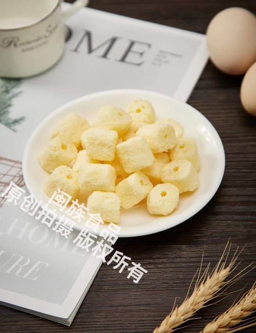 Stone shape baby Rice puffs Cheese flavor with OEM Service