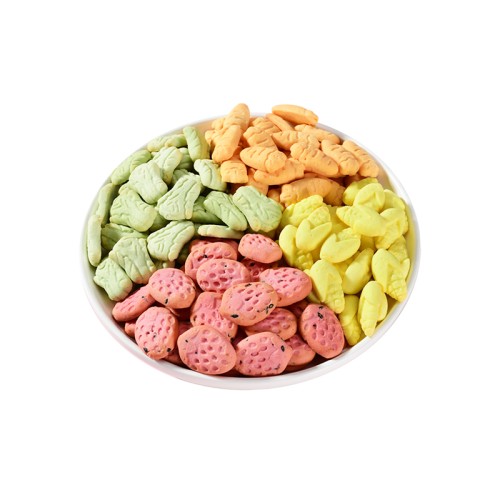 OEM Melt-in-the-Mouth Vegetable Shaped Biscuit Individually Packed Grain Snack Halal Certified Baby Food