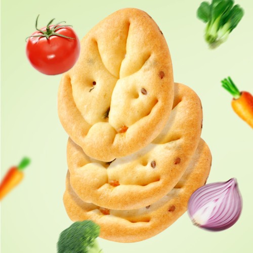 13 kinds Vegetable Biscuit with Halal certificated and OEM price