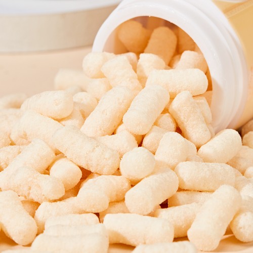 Halal String shape Puffs with No artificial flavors, colors and preservatives for 6+Month Baby