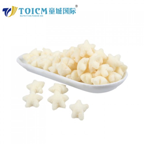 New products Baby Rice Chia seed Star shape puffs  for 6+Months from China factory