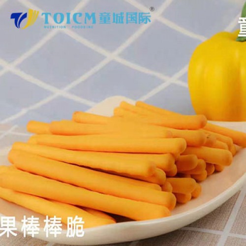Hot selling Pumpkin flavor Baby OEM Finger Biscuit snack for Children without any additive