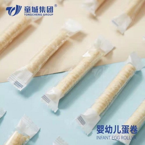 OEM Ingredient Baby Cookies Egg Rolls Health Snack with Indivial Packing 6+Months for Baby