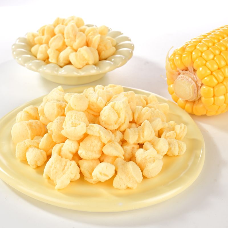 Halal Certified Cheese Puff snacks Popcorn shape Puff for Children