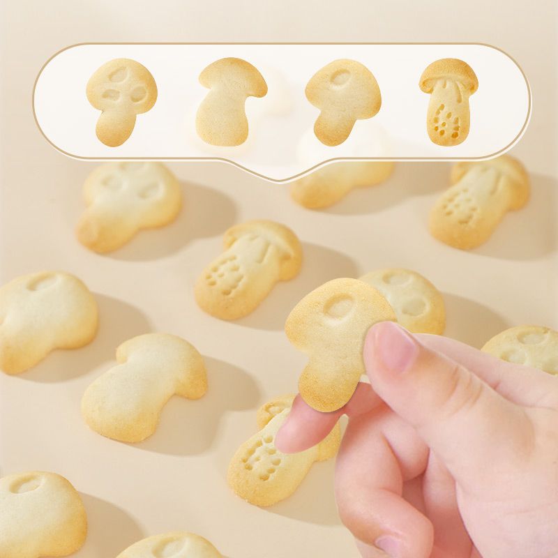 OEM & Halal Hericium mushroom cookies with Cute and Interesting shape