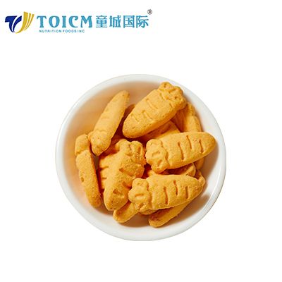 Carrot Shape Baby fruit Biscuit manufacturer with OEM Service