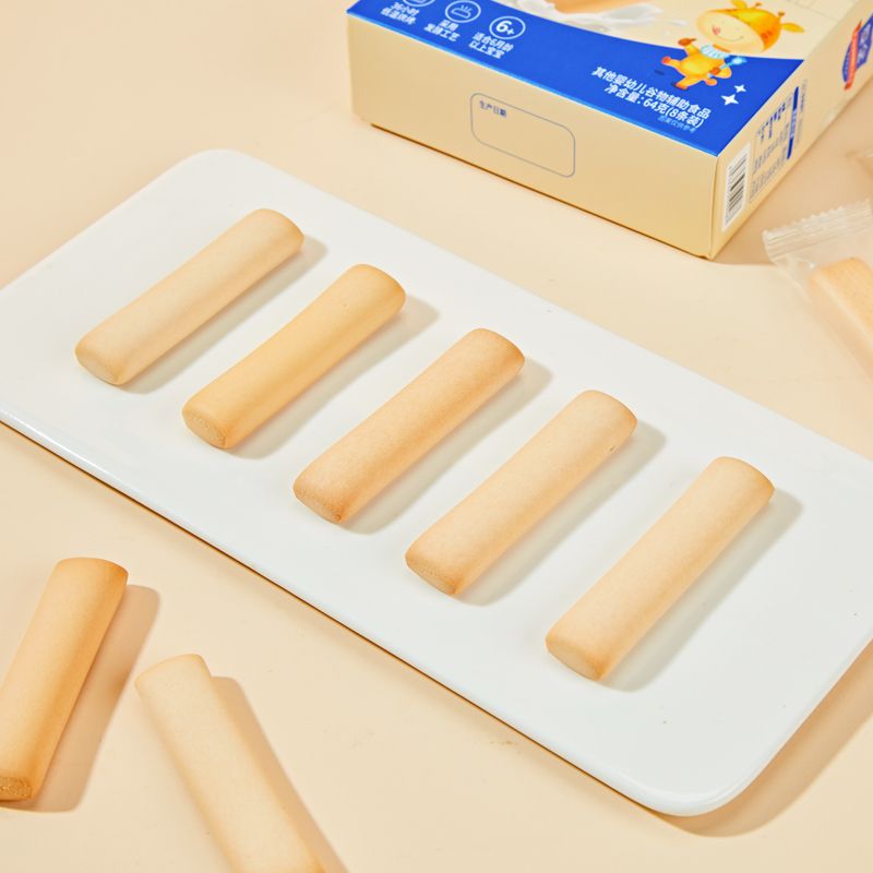 OEM flavor Halal Teething stick biscuits for 6+months baby