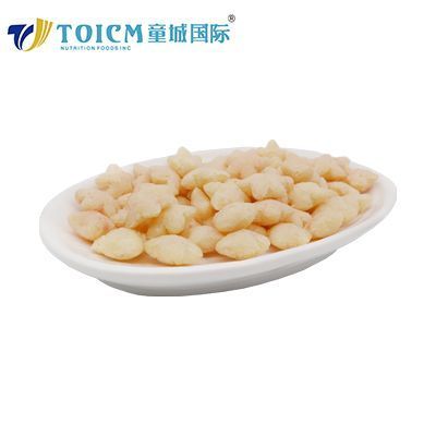Star shape puffs of manufacturer biscuits snacks with factory price